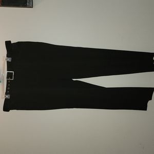George black slacks with belt